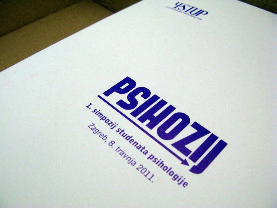 Cover page of My Blog with Psihozij logo and event details.